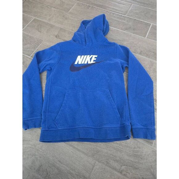 Youth Nike Hoodie Sweatshirt Club Fleece Blue‎ Size XL - Picture 1 of 6